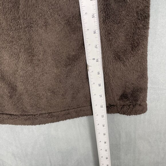 The North Face Fleece Jacket Womens Small Brown Full Zip Logo Camping Outdoors - Picture 12 of 13